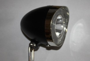 LED Frontleuchte, Gabelbefestigung, Batterie